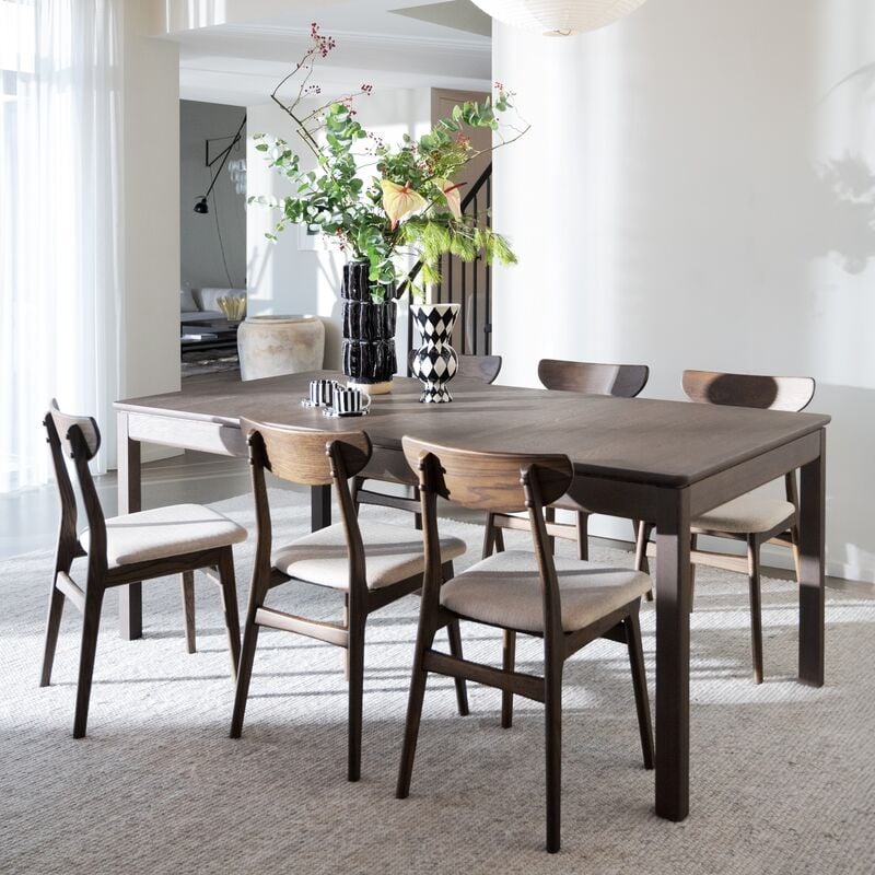 Rowico Home Gardner ruokapöytä 200x95 cm ruskea